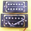 2 BLACK/WHITE OPEN HUMBUCKER PICKUPS LES PAUL GUITAR